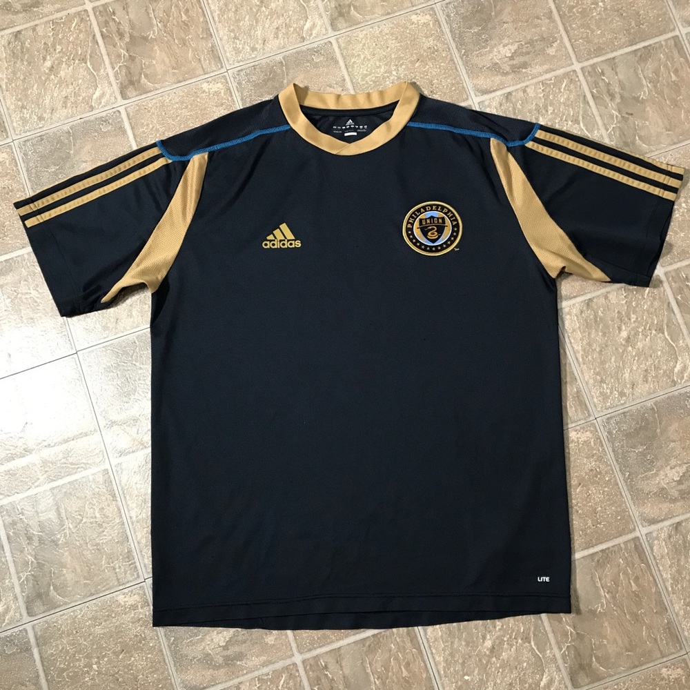 Philadelphia Union Womens L ADIDAS Jersey MLS Navy